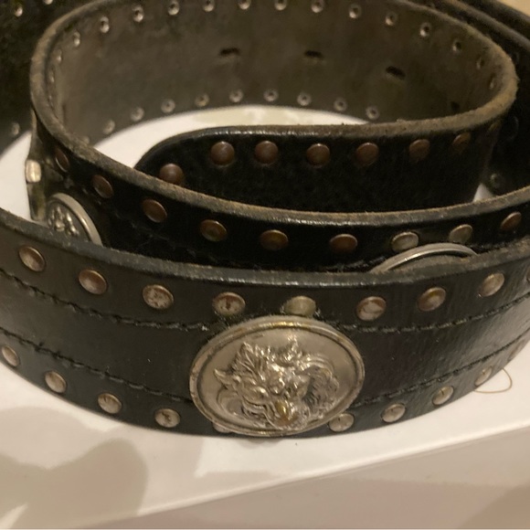Versus Versace Vintage studded leather belt - Picture 3 of 7